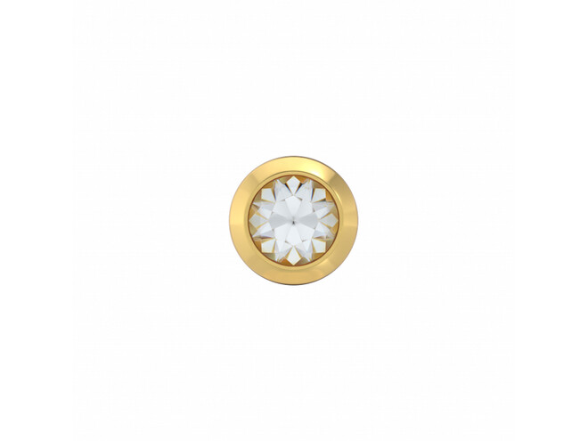 6PAIRE DE B.O. DOREES FLEURS BLANCHES
