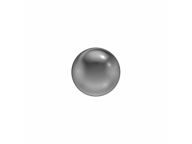 6PAIRE DE B.O. TITANE BOUTONS  4MM