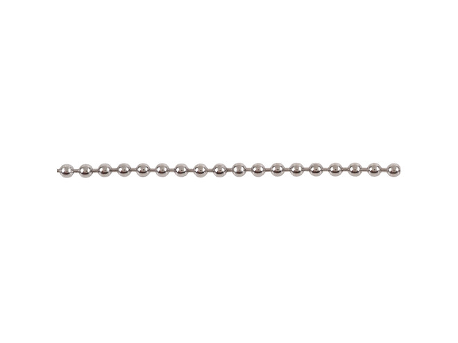 Chaine perlé acier 2.0 mm