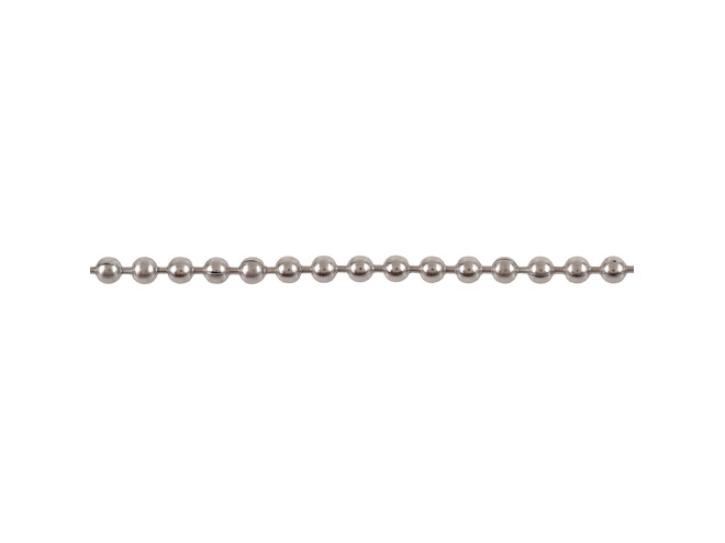 Chaine perlé acier 2.4 mm