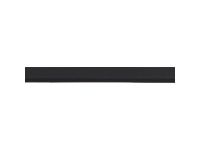 Corde caoutchouc noire section rectangle 7.5 x 2.0 mm