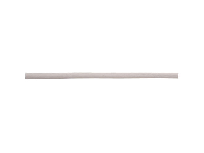 Corde en cuir  blanc 2.0 mm