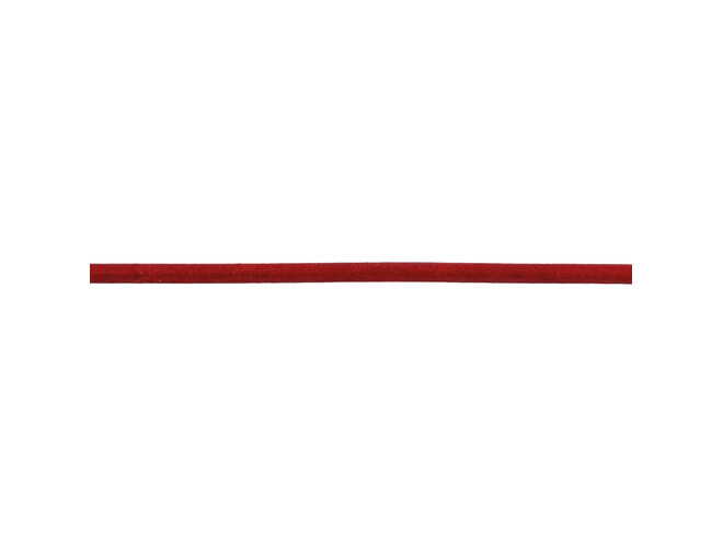 Corde en cuir  rouge 2.0 mm
