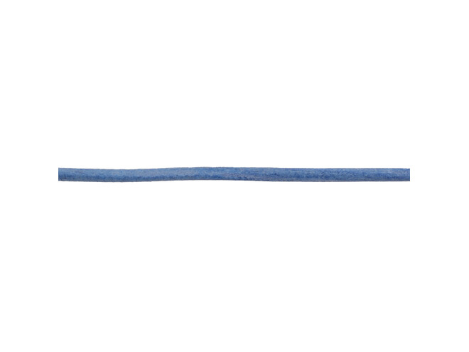 Corde en cuir  bleu clair 2.0 mm