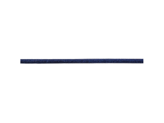 Corde en cuir  bleu 2.0 mm