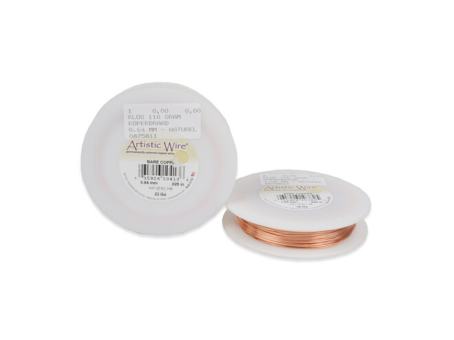 Koperdraad artistic wire koper 0,64 mm 110 gr Beadalon