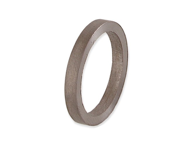 ANNEAU TITANE  2,5 MM PLAT TAILLE 21