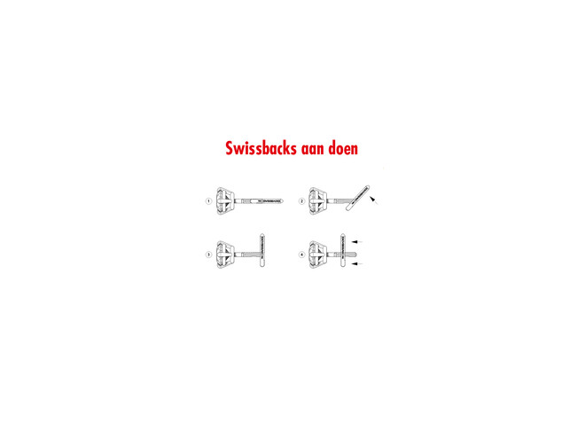 Swissback 1.0 mm or blanc 18 carats
