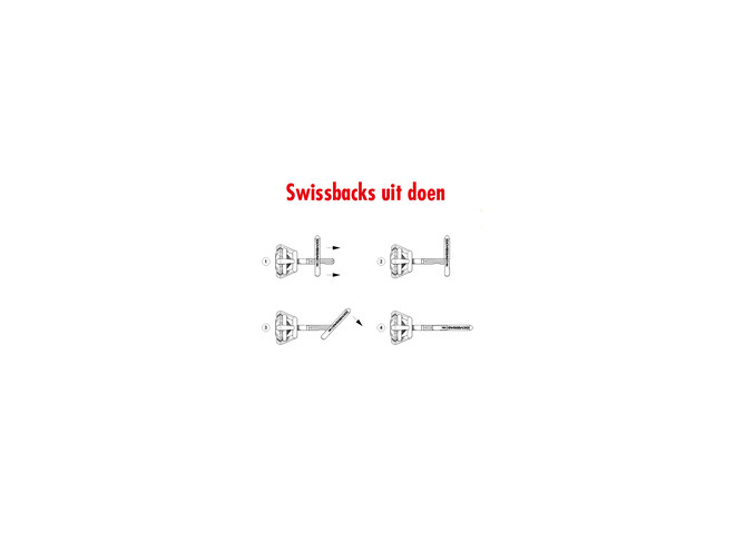 Swissback 1.0 mm or blanc 18 carats