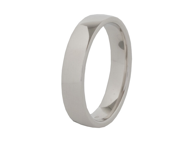ALLIANCE SIMPLE PLATINE 4 MM BOMBÉ/BOMBÉ T.17