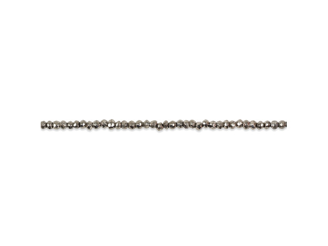 Collier de pyrites taille facettes 3.0 mm