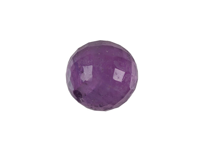 Améthiste véritable taille perle 1 trou 8.0 mm