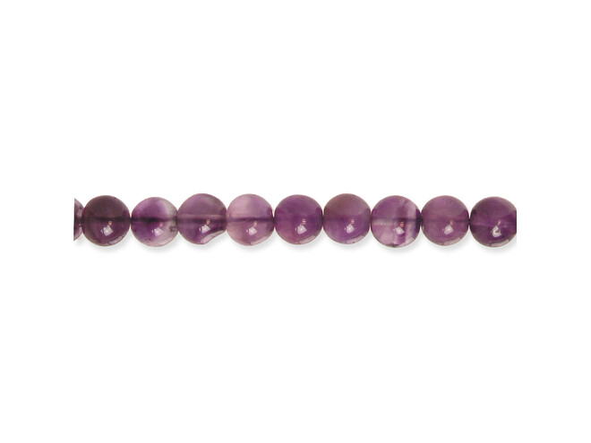 Collier d'améthistes rondes 4.0 mm
