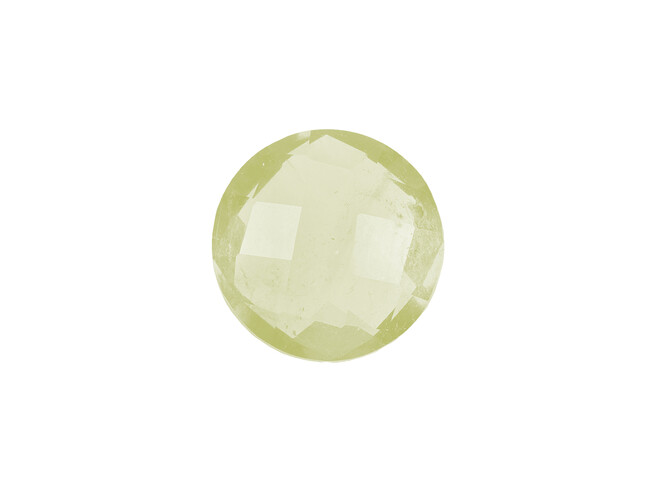Quartz lime boule taille facette 6.0 mm