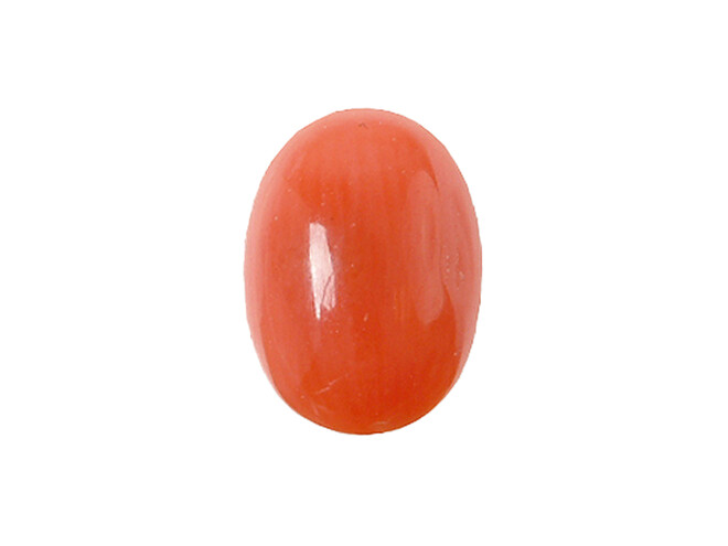 CORAIL ROUGE CABOCHON OVAL 11 X 7 MM