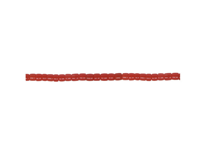 Collier de coraux rouge tonneau 3.0 mm