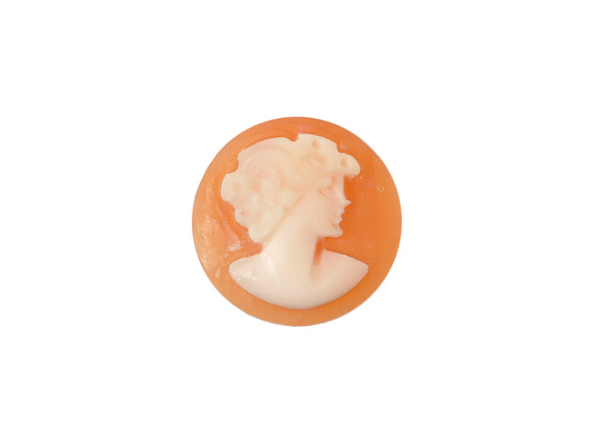 Camée ronde taille cabochon 9.0 mm
