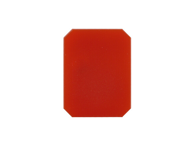 Cornaline plaque octogonale 9.0 x 7.0 mm