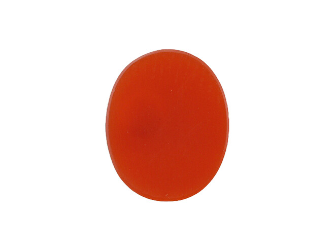 Cornaline plaque ovale 6.0 x 4.0 mm