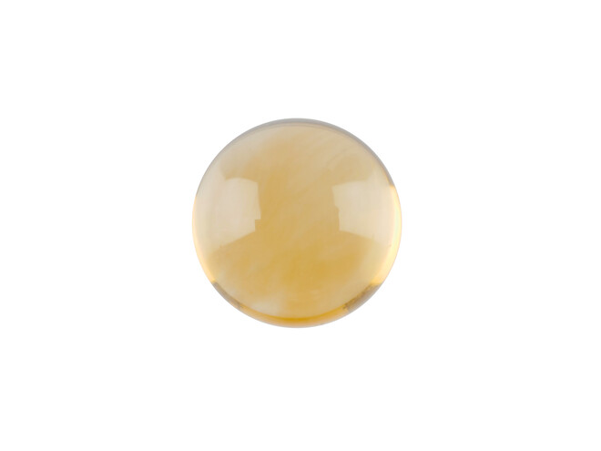 Citrine véritable taille cabochon rond 2.5 mm