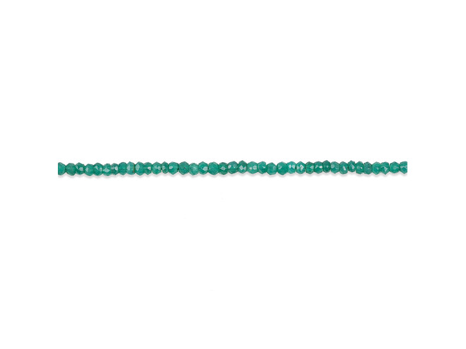 Collier d'onyx verts taille facettes 3.0 mm