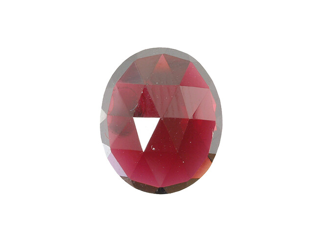 Grenat oval taille rose 11.0 x 7.0 mm