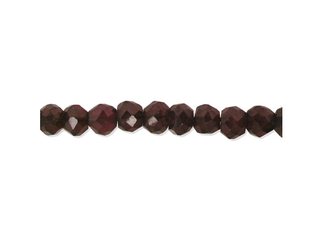 Collier de grenats taille facettes 5.0 mm
