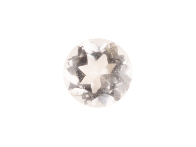 Topaze blanche véritable taille brillant 5.0 mm