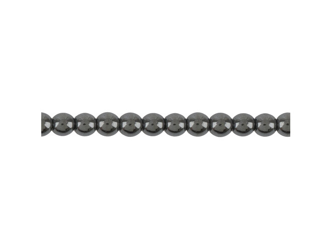 Collier d'hematities rondes 4.0 mm