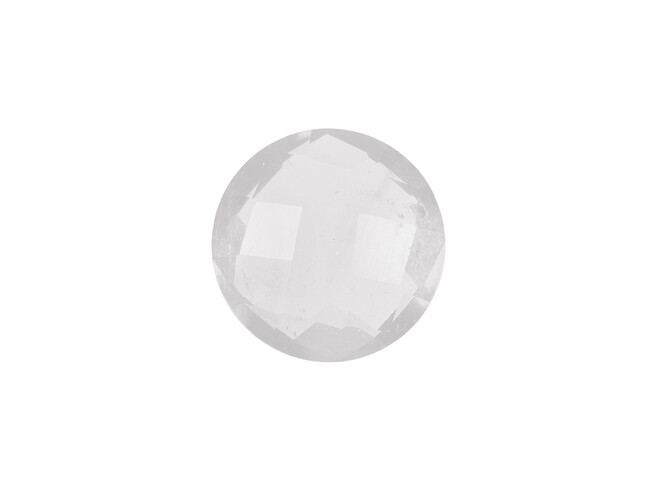 Pierre de lune taille facettes double face 10.0 mm