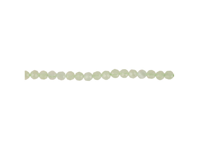 Collier d'agathes vertes taille facettes 3.0 mm