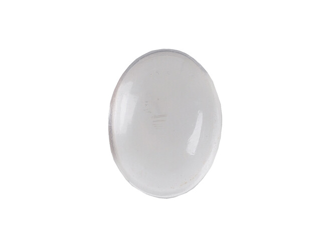 Quartz blanc cabochon oval 8.0 x 6.0 mm