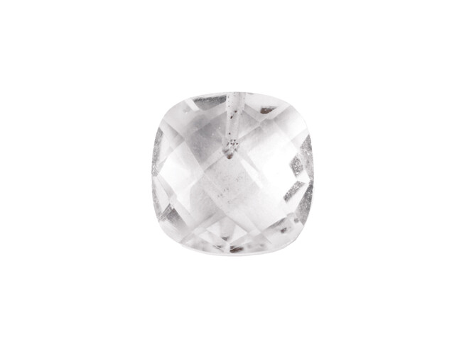 Quartz blanc taille coussin 8.0 mm