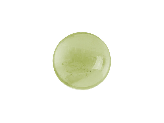 Péridot véritable cabochon rond 5.0 mm