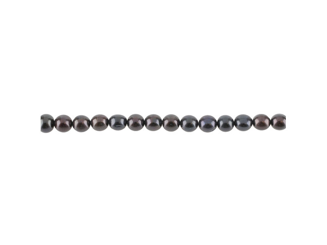 Collier de perles d'eau douce noires 8.0 - 8.5 mm