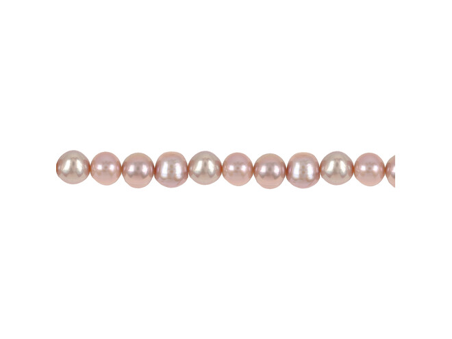 Collier de perles d'eau douce premium rose 7.0 - 7.5 mm