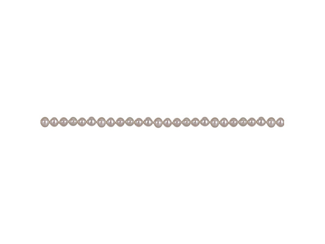 Collier de perles d'eau douce nouées blanches 5.0 - 5.5 mm