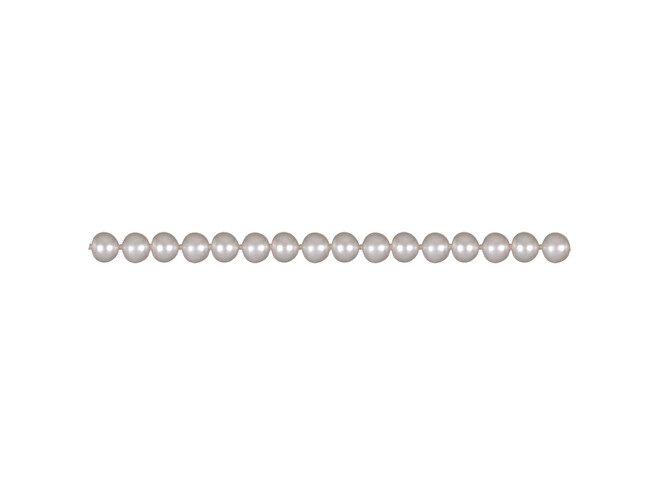 Collier de perles d'eau douce nouées blanches 7.0 - 7.5 mm