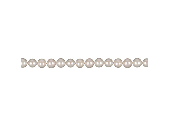 Collier de perles d'eau douce nouées blanches 8.0 - 9.0 mm