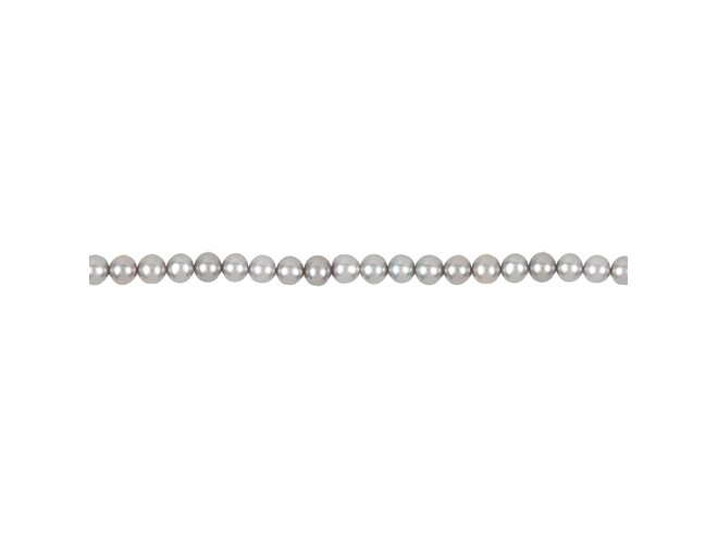 Collier de perles d'eau douce grises 5.0 - 5.5 mm