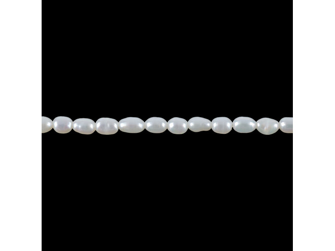 Collier de perles d'eau douce grain de riz 2.5 - 3.0 mm