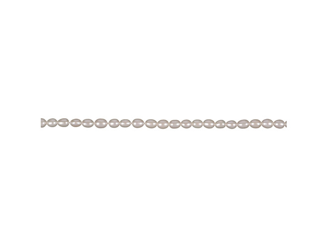 Collier de perles d'eau douce grain de riz 4.0 - 4.5 mm