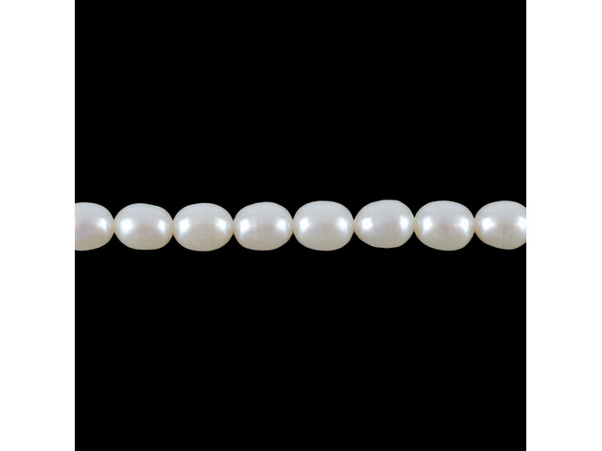 Collier de perles d'eau douce grain de riz 4.5 - 5.0 mm