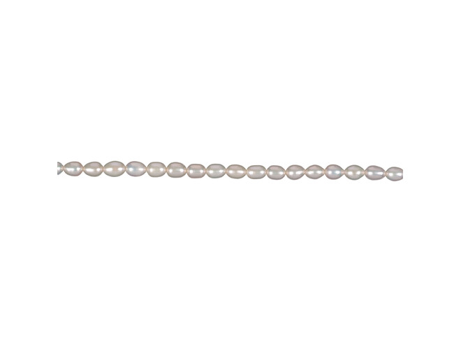 Collier de perles d'eau douce grain de riz 5.0 - 5.5 mm