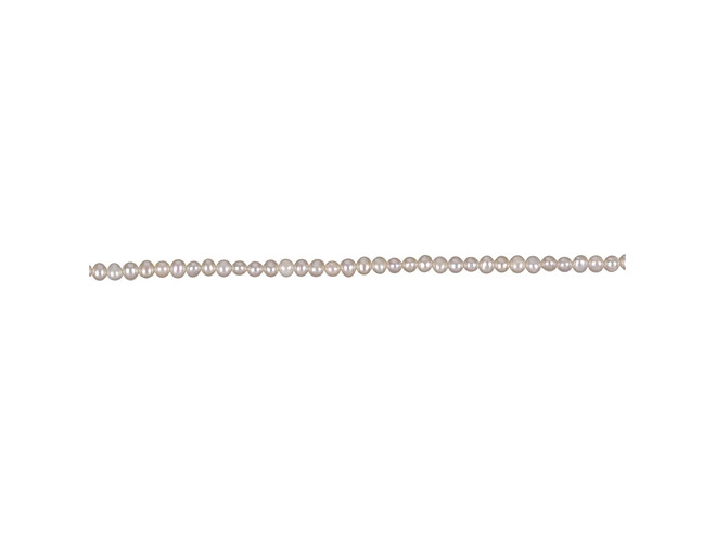 Collier de perles d'eau douce blanches 3.0 - 3.5 mm