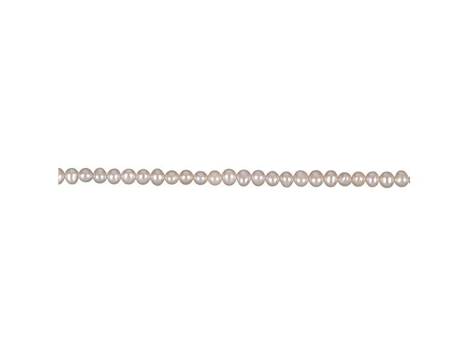 Collier de perles d'eau douce blanches 4.5 - 5.0 mm