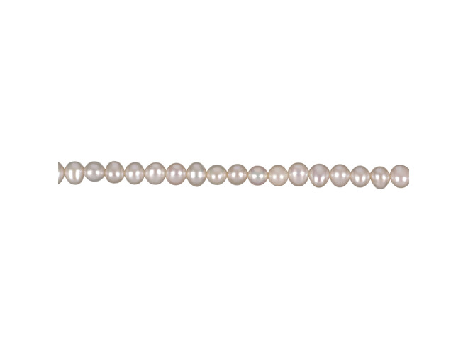 Collier de perles d'eau douce blanches 5.0 - 5.5 mm