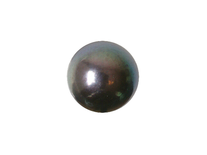 Perle d'eau douce noire 1 trou 9.0 - 9.5  mm