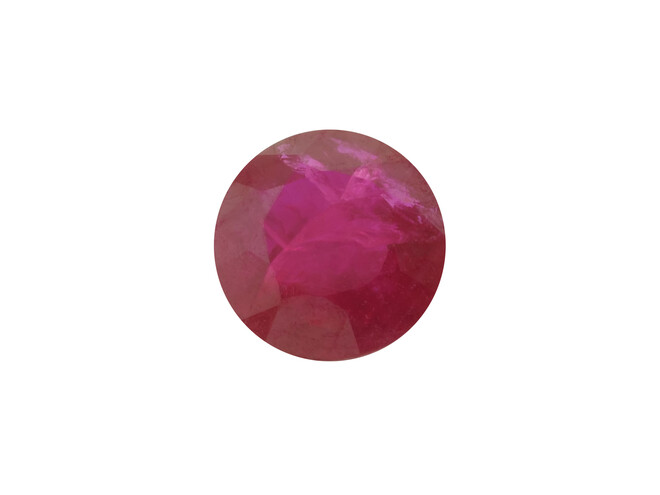 Rubis véritable rond taille brillant 3.5 mm