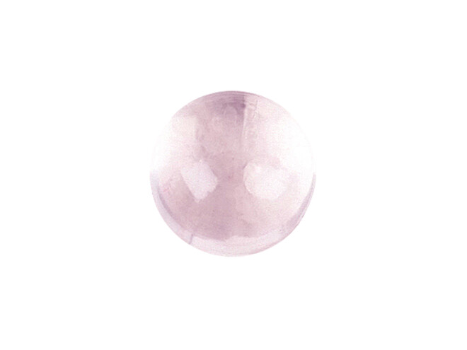 Quartz rose taille cabochon rond 4.0 mm